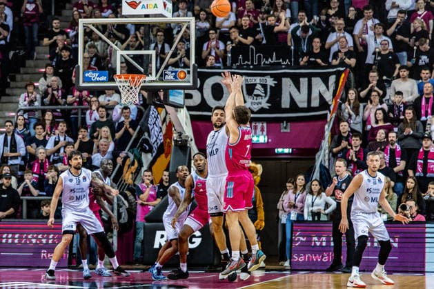 Grayson Murphy (Telekom Baskets Bonn, 07)Telekom Baskets Bonn vs. MLP Academics Heidelberg, Basketball, easy Credit BBL, 27. Spieltag, 2025 2026, 02.04.2026 Telekom Baskets Bonn vs. MLP Academics Heidelberg, Basketball, easy Credit BBL, 27. Spieltag, 2025 2026, 02.04.2026 Bonn Copyright: xEibner-Pressefoto GerhardxWingenderx EP_GWR