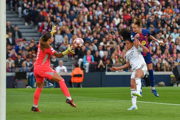 FC Barcelona, Barca v REAL MADRID CF SPOTIFY CAMP NOU. BARCELONA. April 2, 2026 FC BARCELONA vs REAL MADRID CF April 2, 2026 Caroline Graham (10) of FC Barcelona scores his team s third goal during the soccer match corresponding to the quarter finals of the UEFA Women s Champions League between FC Barcelona and Newcastle United at Spotify Camp Nou in Barcelona, Spain. Barcelona ESP Copyright: xS.xRosx