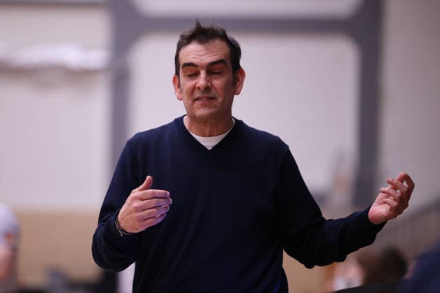 02.04.2026, Basketball, Frauen, Saison 2025 2026, Toyota Damen Basketball Bundesliga, Playoffs, Saarlouis Royals - Basketball-Club Marburg e.V., Trainer Jose Araujo (Basketball-Club Marburg e.V.) Saarlouis Stadtgartenhalle Saarland Deutschland (DEU) Copyright: xSebastianxBachx