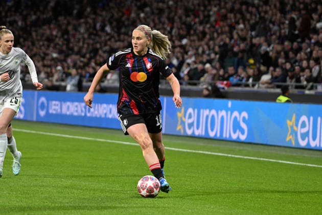 Football : OL Lyonnes vs Wolfsburg- UEFA Women s Champions League - 02 04 2026 Lindsey HEAPS of OL Lyonnes during the second leg of the UEFA Women s Champions League 2025 26 quarter-final between VfL Wolfsburg and OL Lyonnes at Groupama Stadium Decines Charpieu Lyon on April 02 2026 , France LYONFrance  Copyright: xMouradxAllilix