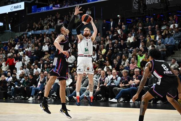 NiccolÃ² Mannion Paris Basketball - EA7 Emporio Armani Olimpia Milano EuroLeague 2025-26 Parigi, 02 04 2026 Foto M.Ceretti Ciamillo-Castoria Parigi  Copyright: xMassimoxCerettix