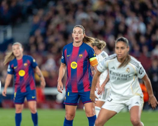 Spain-Football-Women Champions League - FC Barcelona, Barca v Real Madrid CF in Barcelona, Spain. Barcelona, Spain, 2, April, 2026. FC Barcelona player (11) Alexia Putellas during Women Champions League match between FC Barcelona and Real Madrid CF in Spotify Camp Nou Stadium, Barcelona, Spain, on April 2, 2026. Barcelona Spotify Camp Nou Stadium Barcelona Spain