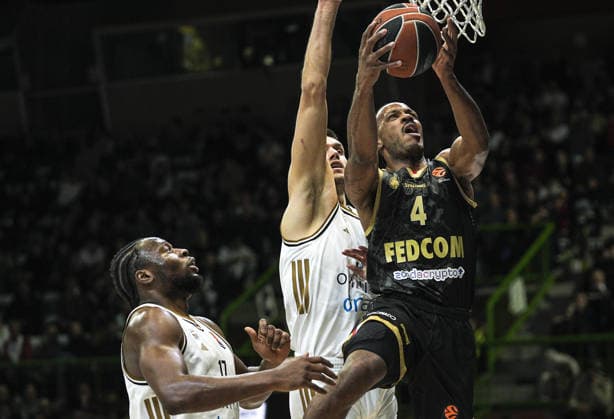 Dubai Basketball v AC Monaco - EuroLeague SARAJEVO, BOSNIA AND HERZEGOVINA - APRIL 2: Action during the EuroLeague match between Dubai Basketball and AS Monaco at Zetra Arena on April 2, 2026 in Sarajevo, Bosnia and Herzegovina. Samir Jordamovic Anadolu Sarajevo Bosnia and Herzegovina. Editorial use only. Please get in touch for any other usage.  Copyright: x2026xAnadoluxSamirxJordamovicx