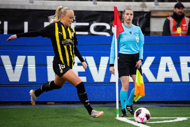 260402 Alva Selerud of Häcken during the UEFA Women s Europa Cup semifinal between Häcken and Eintracht Frankfurt on April 2, 2026 in Gothenburg. Photo: Michael Erichsen BILDBYRAN COP 89 MI0962 bbeng dam eintracht frankfurt europa cup football fotball fotboll häcken semifinal soccer uefa womens europa cup Copyright: MICHAELxERICHSEN BB260402MI096