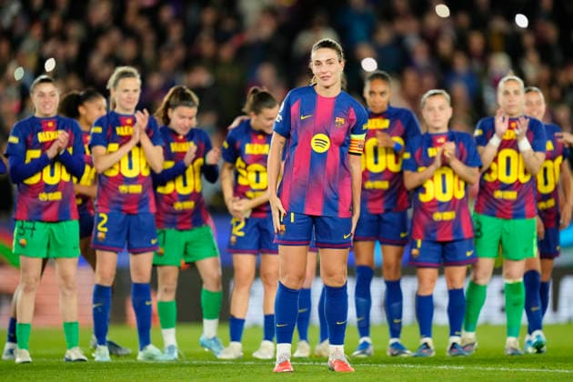Barcelona FC v Real Madrid CF - UEFA Women s Champions League 2025 26 Quarter-finals Second Leg A tribute to Alexia Putellas midfielder for Barcelona and Spain on the occasion of her 500th match for Barcelona after the UEFA Women s Champions League 2025 26 Quarter-finals Second Leg match between FC Barcelona, Barca and Real Madrid CF at Spotify Camp Nou on April 2, 2026 in Barcelona, Spain. Barcelona Spain  Copyright: xJosexBretonx originalFilename:bretonhernandez-barcelon260402_npQvT.jpg