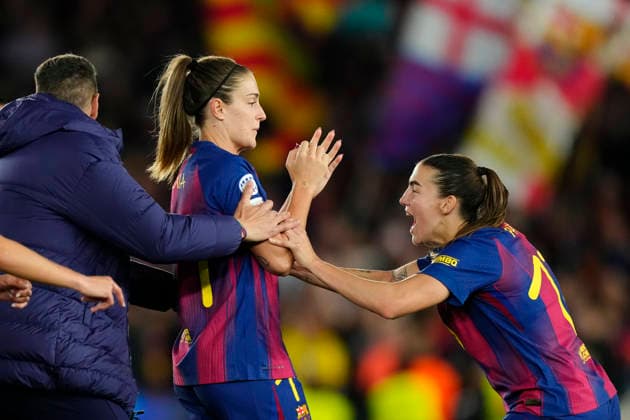 Barcelona FC v Real Madrid CF - UEFA Women s Champions League 2025 26 Quarter-finals Second Leg A tribute to Alexia Putellas midfielder for Barcelona and Spain on the occasion of her 500th match for Barcelona after the UEFA Women s Champions League 2025 26 Quarter-finals Second Leg match between FC Barcelona, Barca and Real Madrid CF at Spotify Camp Nou on April 2, 2026 in Barcelona, Spain. Barcelona Spain  Copyright: xJosexBretonx originalFilename:bretonhernandez-barcelon260402_npc7A.jpg