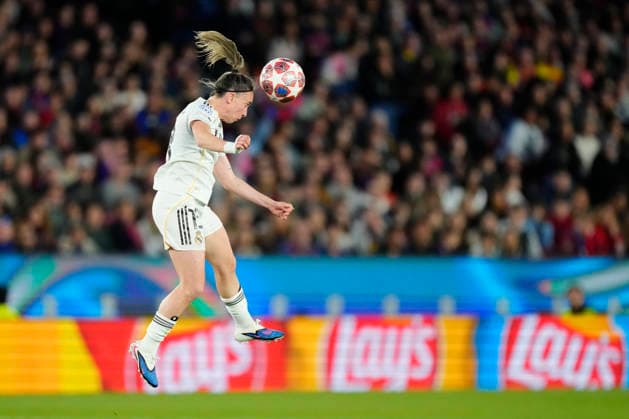 Barcelona FC v Real Madrid CF - UEFA Women s Champions League 2025 26 Quarter-finals Second Leg Eva Navarro forward of Real Madrid and Spain during the UEFA Women s Champions League 2025 26 Quarter-finals Second Leg match between FC Barcelona, Barca and Real Madrid CF at Spotify Camp Nou on April 2, 2026 in Barcelona, Spain. Barcelona Spain  Copyright: xJosexBretonx originalFilename:bretonhernandez-barcelon260402_npkiN.jpg