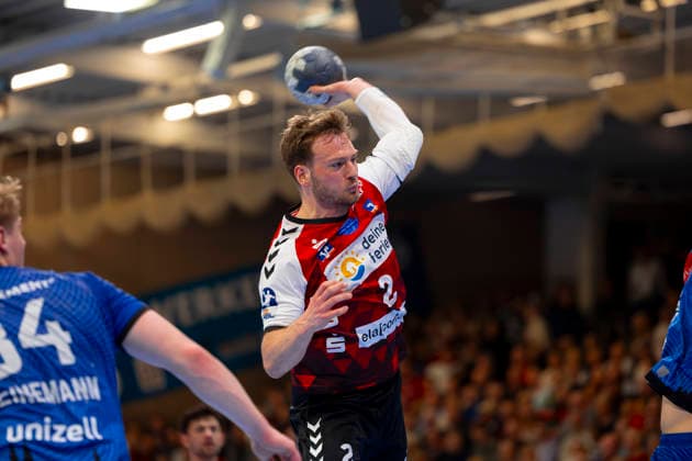 Frieder Bandlow (Nr. 2, HSG Nordhorn-Lingen). VfL Luebeck-Schwartau vs. HSG Nordhorn-Lingen, Handball, 2. Bundesliga, 02.04.26 Luebeck Schleswig-Holstein Germany Copyright: xAgentur54GradÂ°x xFelixxKoenigx