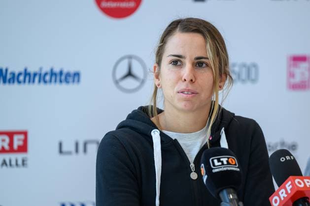 TENNIS - WTA, Tennis Damen Upper Austria Ladies Linz, PK LINZ,AUSTRIA,03.APR.26 - TENNIS - WTA Tour, Upper Austria Ladies Linz, preview, press conference, PK, Pressekonferenz Image shows Julia Grabher.  GEPAxpictures xChristianxMoser