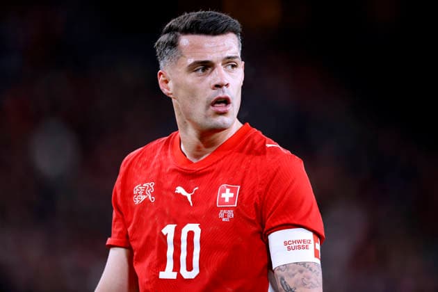 XHAKA Granit Kapitaen Team Schweiz Freundschaftsspiel SUI - GER St.Jakob Stadion Fussball Laenderspiel Schweiz - Deutschland 3 : 4 am 27. 03. 2026 in Basel DFL REGULATIONS PROHIBIT ANY USE OF PHOTOGRAPHS as IMAGE SEQUENCES and or QUASI-VIDEO *** XHAKA Granit Kapitaen Team Schweiz Freundschaftsspiel SUI GER St Jakob Stadion Fussball Laenderspiel Schweiz Deutschland 3 4 am 27 03 2026 in Basel DFL REGULATIONS PROHIBIT ANY USE OF PHOTOGRAPHS as IMAGE SEQUENCES and or QUASI VIDEO Copyright: xLacixPerenyix