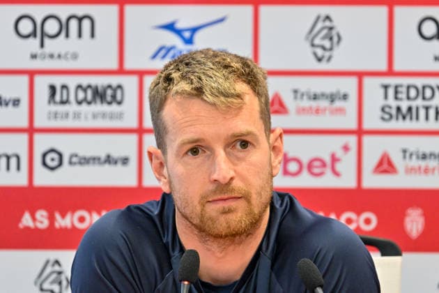 AS Monaco press conference, PK, Pressekonferenz in La Turbie - 03 Apr 2026 AS Monaco goalkeeper Lukas Hradecky attends a press conference ahead of the match against Olympique de Marseille, which will take place on Sunday, April 5, at the Stade Louis II, at the AS Monaco training center. La Turbie France Copyright: xLaurentxCoustx xSOPAxImagesx lco-asm-conf-03_04-1