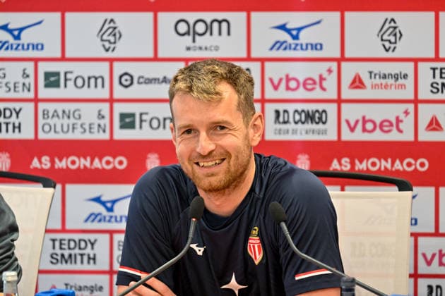 AS Monaco press conference, PK, Pressekonferenz in La Turbie - 03 Apr 2026 AS Monaco goalkeeper Lukas Hradecky attends a press conference ahead of the match against Olympique de Marseille, which will take place on Sunday, April 5, at the Stade Louis II, at the AS Monaco training center. La Turbie France Copyright: xLaurentxCoustx xSOPAxImagesx lco-asm-conf-03_04-10