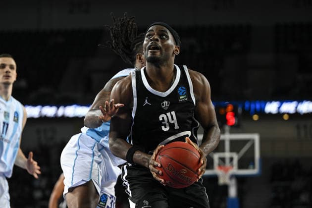 Turk Telekom v Cosea - EuroCup Basketball ANKARA, TURKIYE - APRIL 3: Kevin Kokila (34) of Cosea in action during EuroCup Basketball second semifinal match between Turk Telekom and Cosea at Ankara Arena in Ankara, Turkiye on April 3, 2026. Abdullah Guclu Anadolu Ankara Turkey. Editorial use only. Please get in touch for any other usage.  Copyright: x2026xAnadoluxAbdullahxGuclux
