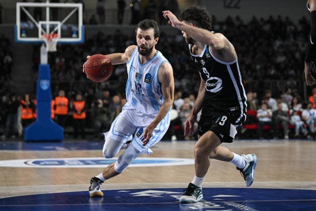 Turk Telekom v Cosea - EuroCup Basketball ANKARA, TURKIYE - APRIL 3: Dogus Ozdemiroglu (18) of Turk Telekom in action during EuroCup Basketball second semifinal match between Turk Telekom and Cosea at Ankara Arena in Ankara, Turkiye on April 3, 2026. Abdullah Guclu Anadolu Ankara Turkey. Editorial use only. Please get in touch for any other usage.  Copyright: x2026xAnadoluxAbdullahxGuclux