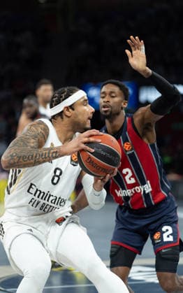 ESP: Kosner Baskonia v Real Madrid Euroleague Chuma Okeke of Real Madrid during the Euroleague match, between Kosner Baskonia and Real Madrid played at Buesa Arena Stadium on April 3, 2026 in Vitoria Spain Vitoria Pais Vasco Spain Basketball Copyright: xMiguelxGarciax xAgenciaxLOFx