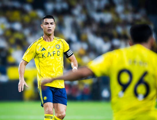 Saudi-Arabien: Fussball Saudi Pro League 2025 2026, 27. Spieltag - Al Nassr FC vs Al Najma - Al-Awwal Park (Saudi Arabien): Mimik, Gesichtsausdruck, Emotion Cristiano Ronaldo (Al Nassr FC, 7) *** Saudi Arabia Football Saudi Pro League 2025 2026, Matchday 27 Al Nassr FC vs Al Najma Al Awwal Park Saudi Arabia Facial expression, facial expression, emotion Cristiano Ronaldo Al Nassr FC, 7 Copyright: xRAYANxALYAHYAx