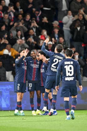 Paris Saint-Germain v Toulouse FC - Ligue 1 McDonald s 2025 2026 33 Warren ZAIRE EMERY (psg) - 10 Ousmane DEMBELE (psg) during the Ligue 1 McDonald s match between Paris and Toulouse at Parc des Princes on April 3, 2026 in Paris, France. Paris France  Copyright: xFEPx 776348342