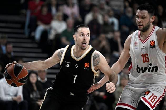 Asvel Villeurbanne - Olympiacos Piraeus PHOTOPQR LE PROGRES Joël PHILIPPON - Décines-Charpieu 03 04 2026 - Asvel Villeurbanne-Olympiacos Piraeus. 3 avril 2026 -Thomas Heurtel. Asvel Villeurbanne-Olympiacos Piraeus Décines-Charpieu Rhône Rhône-Alpes France  Copyright: xPHOTOPQR LExPROGRES MAXPPPxJoëlxPHILIPPONx 20260403LPL9587 20260403LPL9587