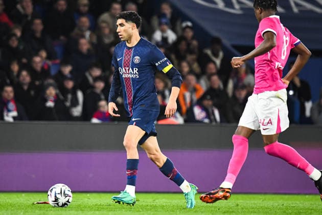 FOOTBALL : Paris Saint Germain vs Toulouse FC - Ligue 1 - JournÃ e 28 - 03 04 2026 Achraf Hakimi (Paris SG) ParisFrance  Copyright: xBaptistexAutissierx