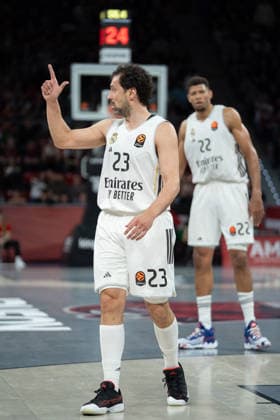 ESP: Kosner Baskonia v Real Madrid Euroleague Sergio Llull of Real Madrid during the Euroleague match, between Kosner Baskonia and Real Madrid played at Buesa Arena Stadium on April 3, 2026 in Vitoria Spain Vitoria Pais Vasco Spain Basketball Copyright: xMiguelxGarciax xAgenciaxLOFx
