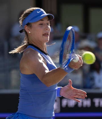 TENNIS 2026: Credit One Charleston Open APRIL 03 April 3, 2026: Iva Jovic (USA) defeated Anna Kalinskaya (RUS) 6-3, 6-4 at the Credit One Charleston Open being played at Credit One Staduim in Charleston, South Carolina USA Ã‚ÂLeslie Billman Tennisclix (Credit Image: Â Leslie Billman Cal Media) Charleston South Carolina USA EDITORIAL USE ONLY Copyright: xx ZUMA-20260403_zma_c04_093.jpg LesliexBillmanx csmphotothree485147