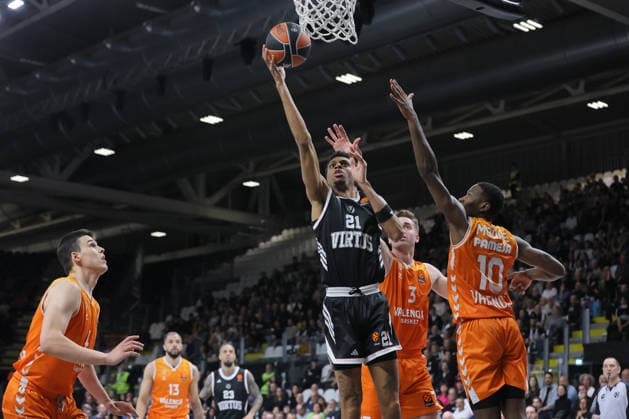 21 Derrick ALSTON JR. Virtus Bologna Match BASKETBALL - EUROLEAGUE Virtus Bologna vs Valencia Basket 03-04-2026 10 Omari Moore Valencia Basket Match BASKETBALL - EUROLEAGUE Virtus Bologna vs Valencia Basket 03-04-2026 03v Nate Reuvers Valencia Basket Match BASKETBALL - EUROLEAGUE Virtus Bologna vs Valencia Basket 03-04-2026 during Virtus Bologna vs Valencia BC, Basketball Euroleague match in Bologna, Italy, April 03 2026  Copyright: xValentinoxOrsini IPAxSportx xipa-agency.netx xx IPA_73742175 IPA_Agency_IPA73742175