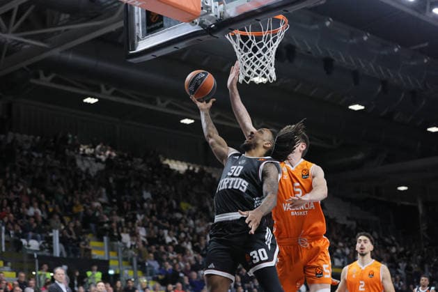 BASKET - Euroleague - Virtus Bologna vs Valencia BC 30 Matthew MORGAN Virtus Bologna Match BASKETBALL - EUROLEAGUE Virtus Bologna vs Valencia Basket 03-04-2026 05 Sergio De Larrea Valencia Basket Match BASKETBALL - EUROLEAGUE Virtus Bologna vs Valencia Basket 03-04-2026 during Virtus Bologna vs Valencia BC, Basketball Euroleague match in Bologna, Italy, April 03 2026 Bologna Italy  Copyright: xIPAxSport ABACAx