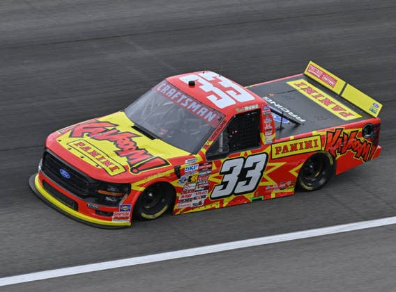 April 3, 2026, Rockingham, North Carolina, USA: Team Reaume driver FRANKIE MUNIZ (33) prepares for the NASCAR, Motorsport, USA Craftsman Truck Series 2026: Blacks Tire 200 at Rockingham Speedway, April 3, 2026, Rockingham, North Carolina. This is the second consecutive year of NASCAR racing at Ã’The Rock. Rockingham USA - ZUMAh97_ 20260403_fap_h97_004 Copyright: xTimothyxL.xHalex