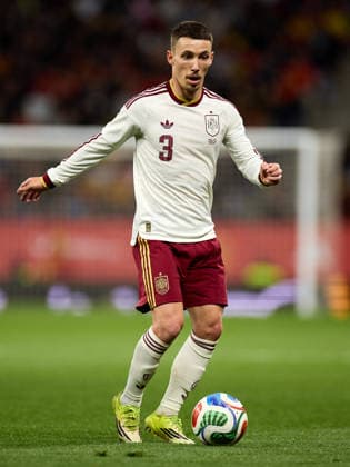 March 31, 2026, Barcelona, Barcelona, Spain: Alejandro Grimaldo of Spain in action during an International Friendly, Länderspiel, Nationalmannschaft match between Spain and Egypt at RCDE Stadium on March 31, 2026 in Barcelona, Spain. Barcelona Spain - ZUMAr232 20260331_zsp_r232_010 Copyright: xDavidxRamirezx