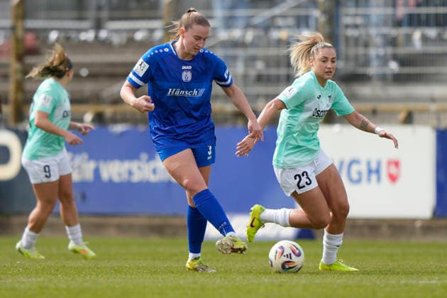 04.04.2026, Hänsch-Arena, Meppen, GER, 2. Bundesliga, Frauen: SV Meppen vs SC Sand, Nina Rolfes (SV Meppen 3) DFL REGULATIONS PROHIBIT ANY USE OF PHOTOGRAPHS AS IMAGE SEQUENCES AND OR QUASI-VIDEO. Meppen Niedersachsen Deutschland Hänsch-Arena