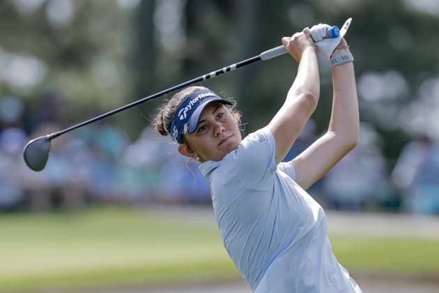 2026 Augusta National Women s Amateur golf tournament - Round 3 Asterisk Talley of the US tees the third hole during the final round of the 2026 Augusta National Women s Amateur golf tournament at the Augusta National Golf Club in Augusta, Georgia, USA, 04 April 2026. AUGUSTA GEORGIA United States  Copyright: xERIKxS.xLESSERx