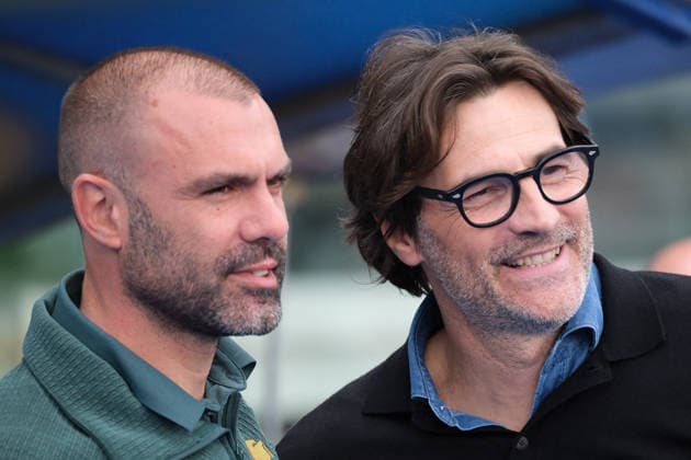 CALCIO - Serie A - Hellas Verona FC vs ACF Fiorentina (L to R) Paolo Sammarco, head coach of Hellas Verona FC and Paolo Vanoli, head coach of ACF Fiorentina during the soccer match between Hellas Verona FC and ACF Fiorentina, MD31 of Serie A Enilive Italian soccer championship 2025 2026 at Marcantonio Bentegodi Stadium on April 4, 2026, Verona, Italy. Verona Italy  Copyright: xIPAxSport ABACAx