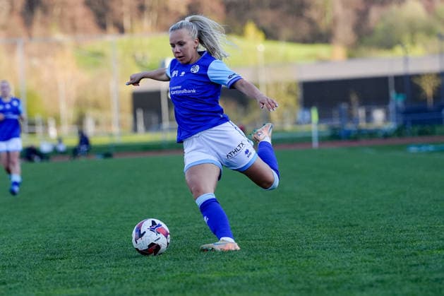 Schweiz: AXA Women s Super League 2025 26, FC Luzern vs BSC YB Frauen - Hubelmatt, Luzern: Jennie Marie Egeriis (17 FCL) Copyright: xKjetilxWaberx