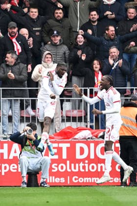 Stade Brestois 29 v Stade Rennais FC - Ligue 1 McDonald s 2025 2026 04 Junior DIAZ (sb29) - 07 Junior DINA EBIMBE (sb29) during the Ligue 1 McDonald s match between Brest and Rennes at Stade Francis Le Ble on April 4, 2026 in Brest, France. Brest France  Copyright: xFEPx 776348345
