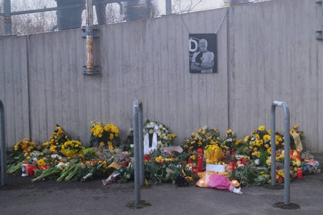 04.04.2026 Fußball Herren 2025 2026 2. Bundesliga 28. Spieltag SG Dynamo Dresden - Hertha BSC Rudolf-Harbig-Stadion Dresden Gedenkort für Hansi Kreische. Dresden Sachsen Deutschland