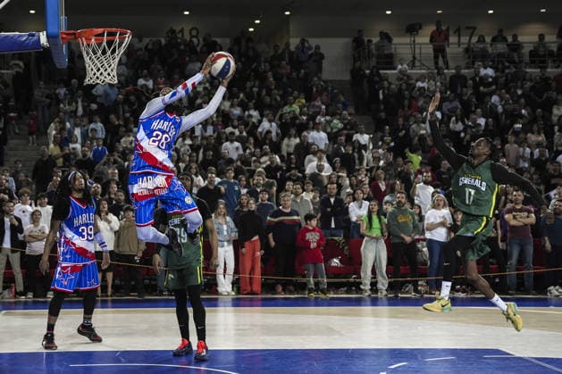 Harlem Globetrotters perform in Ankara as part of centenary tour ANKARA, TURKIYE - APRIL 4: Harlem Globetrotters, the American basketball team known as the exhibition basketball team, perform a show as part of their 100th-anniversary tour at the Ankara Sports Hall in Ankara, Turkiye on April 4, 2026. Dilara Irem Sancar Anadolu Ankara Turkey. Editorial use only. Please get in touch for any other usage.  Copyright: x2026xAnadoluxDilaraxÄ°remxSancarx