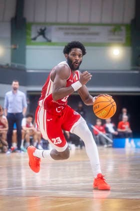 Barmer 2. Basketball Bundesliga ProA: Bayer Giants Leverkusen vs. RheinStars Koeln, 04.04.26 Leverkusen, 04.04.26 - Michael Jordan Miller (RheinStars Köln, 23) während des Spiels der Barmer 2. Basketball Bundesliga ProA: Bayer Giants Leverkusen vs. RheinStars Koeln in der Ostermann Arena in Leverkusen. Copyright: xBEAUTIFULxSPORTS LeahxKohringx