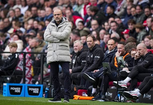 EINDHOVEN - PSV Eindhoven coach Peter Bosz during the Dutch Eredivisie match between PSV and FC Utrecht at the Philips Stadium on April 4, 2026 in Eindhoven, the Netherlands. TOBIAS KLEUVER ANP Eredivisie 2025-2026 xVIxANPxSportx xxANPxIVx 555055639 originalFilename: 555055639.jpg