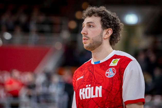 Barmer 2. Basketball Bundesliga ProA: Bayer Giants Leverkusen vs. RheinStars Koeln, 04.04.26 Leverkusen, 04.04.26 - Haris Hujic (RheinStars Köln, 10) während des Spiels der Barmer 2. Basketball Bundesliga ProA: Bayer Giants Leverkusen vs. RheinStars Koeln in der Ostermann Arena in Leverkusen. Copyright: xBEAUTIFULxSPORTS LeahxKohringx