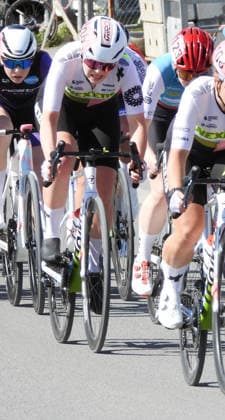 04.04..2026 Affoltern am Albis Schweiz. GP Osterhas .Internationales Radrennen Damenrennen. Bild : Annika Lehner SUI Team Nexetis Aktion