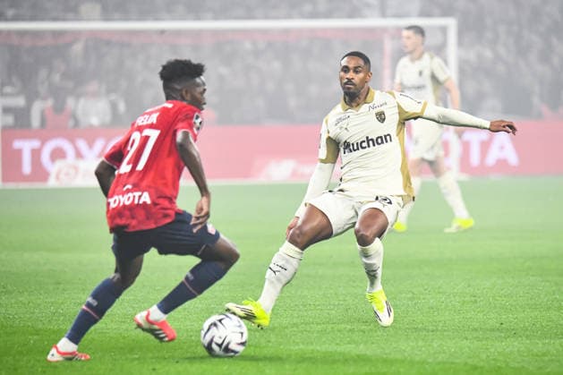FOOTBALL : Lille OSC vs RC Lens - Ligue 1 - JournÃ e 28 - 04 04 2026 Wesley SaÃ¯d (RC Lens) LilleFrance  Copyright: xBaptistexAutissierx
