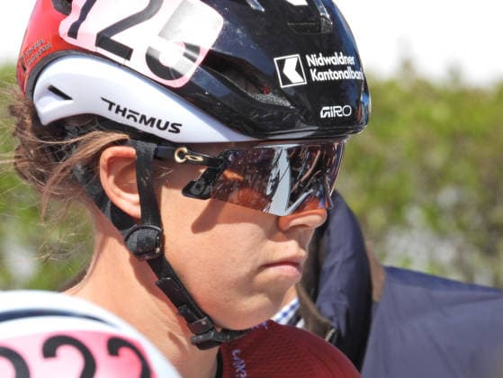 04.04..2026 Affoltern am Albis Schweiz. GP Osterhas .Internationales Radrennen Damenrennen. Bild : Alessandra Keller SUI Team Thoemus-Maxon Aktion