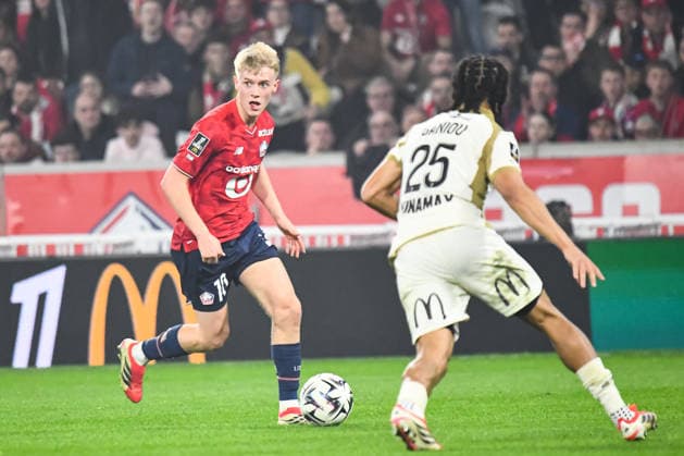 FOOTBALL : Lille OSC vs RC Lens - Ligue 1 - JournÃ e 28 - 04 04 2026 Hakon Arnar Haraldsson (Lille OSC) LilleFrance  Copyright: xBaptistexAutissierx