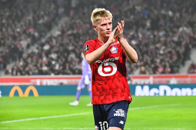 FOOTBALL : Lille OSC vs RC Lens - Ligue 1 - JournÃ e 28 - 04 04 2026 Hakon Arnar Haraldsson (Lille OSC) LilleFrance  Copyright: xBaptistexAutissierx