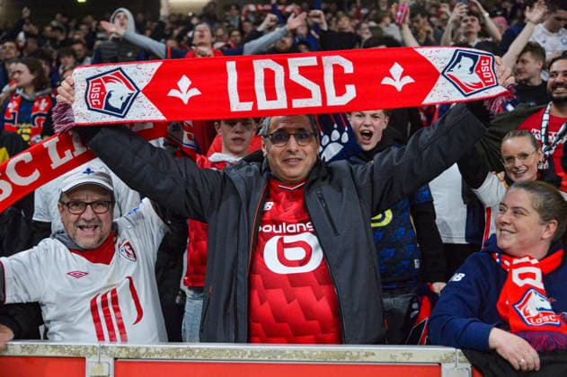 FOOTBALL : Lille OSC vs RC Lens - Ligue 1 - JournÃ e 28 - 04 04 2026 Supporters du LOSC - Ambiance LilleFrance  Copyright: xBaptistexAutissierx