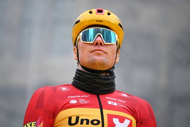 Norwegian Jonas Abrahamsen of Uno-X Mobility pictured at the start of the men s race of the Ronde van Vlaanderen Tour des Flandres Tour of Flanders UCI WorldTour one day cycling race, 278 km from Antwerp to Oudenaarde, Sunday 05 April 2026. ELIASxROM  x169843641x