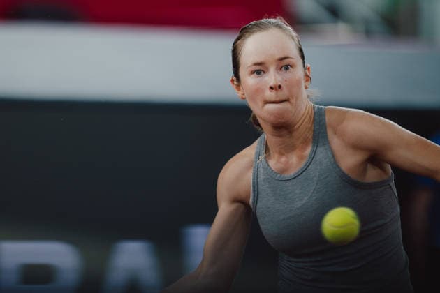 TENNIS - WTA, Tennis Damen Upper Austria Ladies Linz LINZ,AUSTRIA,05.APR.26 - TENNIS - WTA Tour, Upper Austria Ladies Linz. Image shows Katie Volynets (USA).  GEPAxpictures xAlexanderxSolc