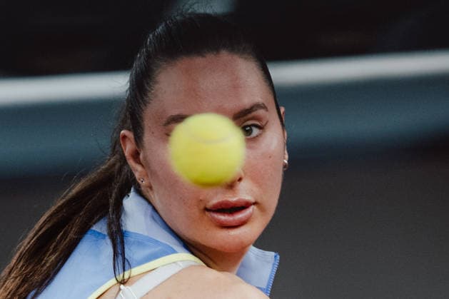 TENNIS - WTA, Tennis Damen Upper Austria Ladies Linz LINZ,AUSTRIA,05.APR.26 - TENNIS - WTA Tour, Upper Austria Ladies Linz. Image shows Oceane Dodin (FRA).  GEPAxpictures xAlexanderxSolc
