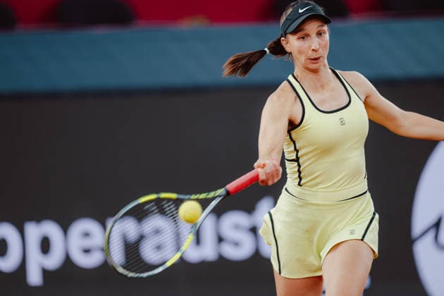 TENNIS - WTA, Tennis Damen Upper Austria Ladies Linz LINZ,AUSTRIA,05.APR.26 - TENNIS - WTA Tour, Upper Austria Ladies Linz. Image shows Tamara Korpatsch (GER).  GEPAxpictures xAlexanderxSolc