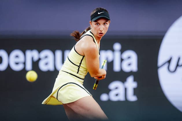 TENNIS - WTA, Tennis Damen Upper Austria Ladies Linz LINZ,AUSTRIA,05.APR.26 - TENNIS - WTA Tour, Upper Austria Ladies Linz. Image shows Tamara Korpatsch (GER).  GEPAxpictures xAlexanderxSolc